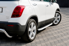 Бокові пороги Fullmond (2 шт., Алюміній) Chevrolet Trailblazer 2012-2019 рр.