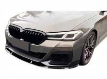 Накладка на передній бампер DPT Lip V2 (для M-Performance 2020-2024, чорний глянець) BMW 5 серія G30/G31 2017-2023 рр.