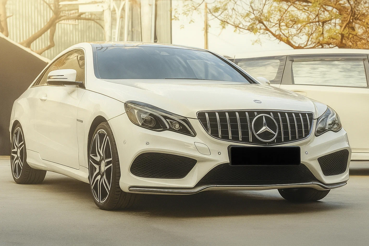 Передня решітка (2014-2016, GT Panamericana) для Mercedes E-сlass coupe C207 рр
