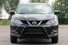 Кенгурятник WT002 Black (нерж) Nissan Qashqai 2014-2021 рр.