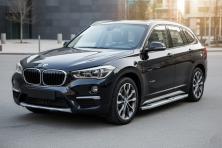 Бокові пороги Mevsim Grey (2 шт., Алюміній) BMW X1 F48 2015-2022 рр.