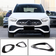 Накладки на передній бампер V1 (для AMG/AMG-Line, Карбон) Mercedes GLA H247 2020- рр.