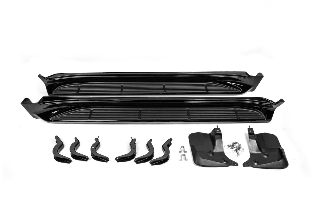 Бокові пороги (2015-2021) Білий колір для Toyota Land Cruiser 200 рр