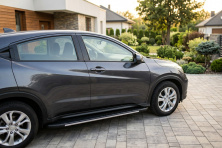 Бокові пороги Bosphore Grey (2 шт., Алюміній) Honda HR-V 2014-2021 рр.
