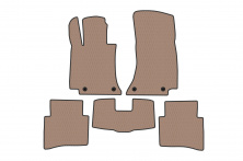 Гумові килимки Carsuit (SD, Бежевий) Mercedes E-сlass W214 2023- рр.