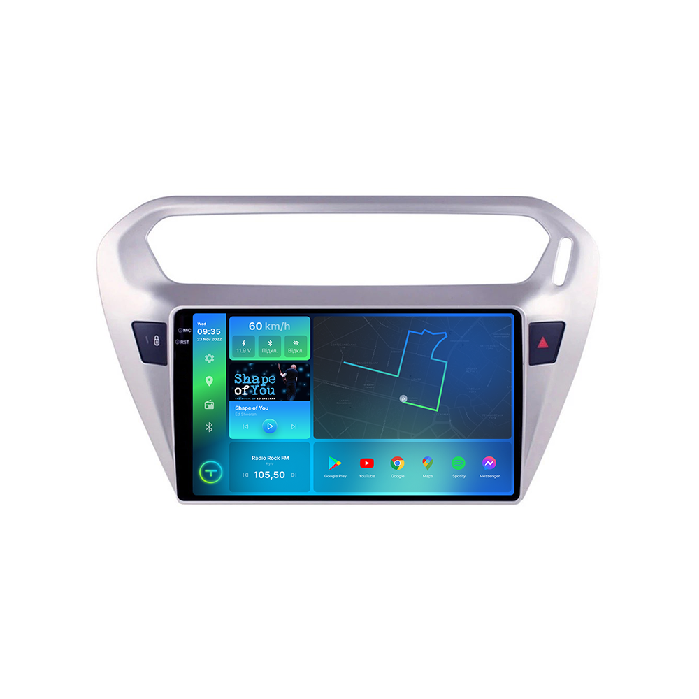 Штатна магнітола Torssen 2K Peugeot 301/Citroen Elysee FL9 4+64Gb 4G Carplay DSP