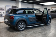 Бокові пороги Tayga Grey (2 шт., Алюміній) Citroen Cactus 2014-2020 рр.