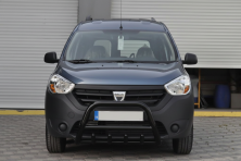 Кенгурятник WT003 Black (нерж.) Renault Dokker 2013-2022 рр.