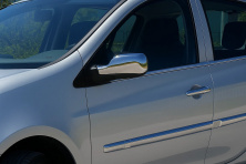 Зовнішня окантовка стекол (4 шт, нерж) OmsaLine - Італійська нержавейка Renault Clio III 2005-2012 рр.