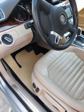 Килимки EVA (EU, Бежевий) Volkswagen Passat B7 2012-2015 рр.