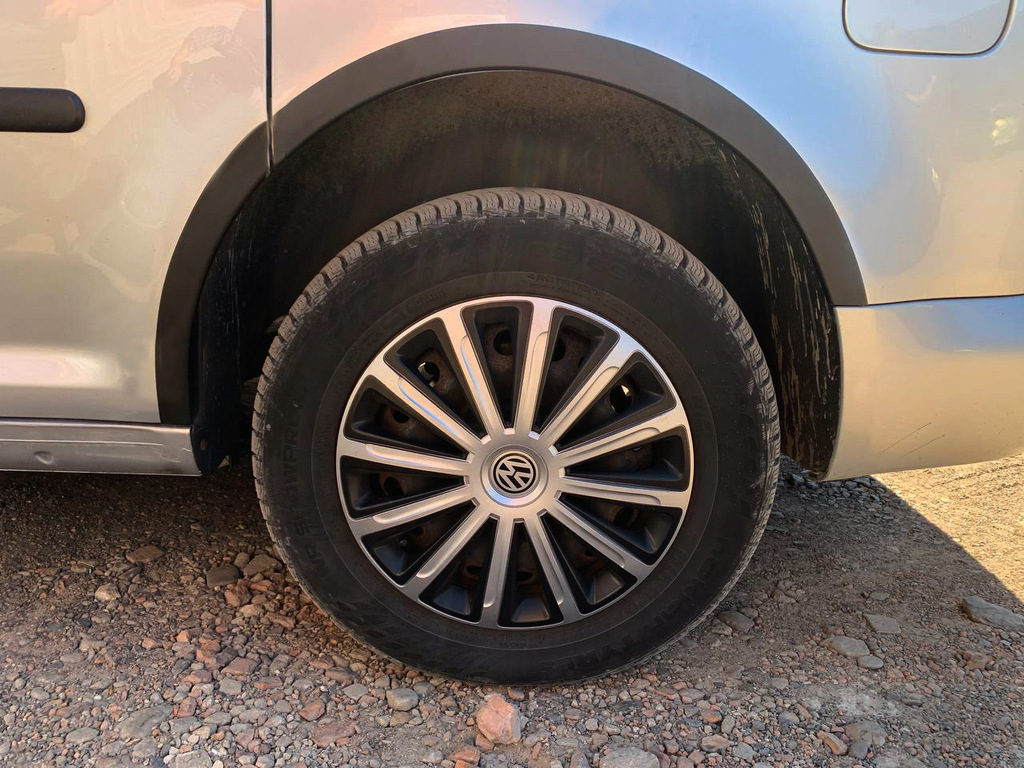 Накладки на арки (чорний мат) Довга база (пластик) для Volkswagen Caddy 2010-2015 рр