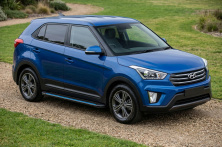 Бокові пороги Maya Blue (2 шт., Алюміній) Hyundai Creta 2014-2020 рр.