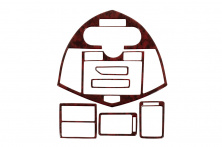 Накладки на панель (2002-2006) Дерево Kia Carens 1999-2012 рр.