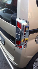 Накладка на стопи з вигином (2 шт, пласт) для Peugeot Bipper