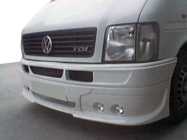 Накладка на передній бампер 4 фари (під фарбування) для Volkswagen LT 1995-2006 рр