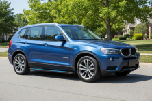 Бокові пороги Maya Blue (2 шт., Алюміній) BMW X3 F25 2011-2018 рр.