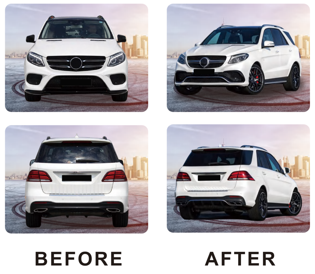 Комплект обвісів GLE63 AMG (з заднім дифузором) для Mercedes GLE/ML сlass W166 2011-2018 рр
