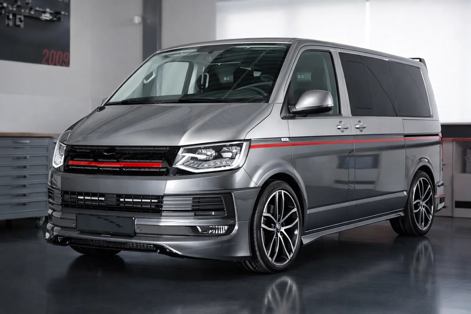 Накладка на передній бампер ABT Original 2015-2018 (під фарбування) для Volkswagen T6 рр