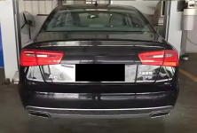 Задній дифузор з насадками DPT S-Line-style (2011-2014) Audi A6 C7 2011-2017 рр.