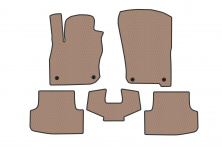 Гумові килимки Carsuit (Sedan, бежевий) Audi A3 2020- рр.