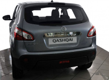 Накладка над номером (нерж.) Без кнопки, OmsaLine - Італійська нержавійка Nissan Qashqai 2010-2014 рр.