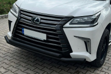 Передній захист ST014 Black (2015+, нерж) Lexus LX570/450d 2008-2022 рр.