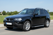 Бокові пороги Bosphore Grey (2 шт., Алюміній) BMW X3 E83 2003-2010 рр.