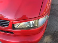Вії Косою капот (2 шт) Чорний глянець для Volkswagen T4 Caravelle/Multivan 1990-2003 рр