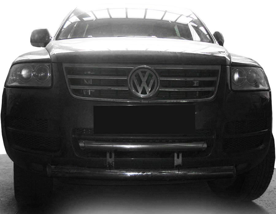 Кенгурятник ST013 (нерж) для Volkswagen Touareg 2002-2010 рр