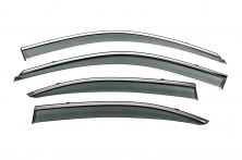 Вітровики з хромованим молдингом Niken Luxury (4 шт) Hyundai Elantra (HD) 2006-2011 рр.