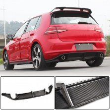 Дифузор заднього бампера V3 (для Base/GTI HB 2012-2017, Карбон) Volkswagen Golf 7/E-Golf 2012-2020 рр.