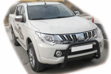 Кенгурятник WT005 Black (нерж) Mitsubishi L200 2015-2024 рр.