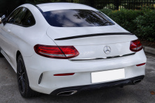 Спойлер для Coupe (1234 Upgrade, чорний) Mercedes C-сlass W205 2014-2021 рр.