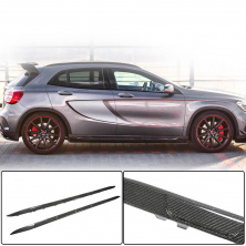 Бокові пороги (для GLA45 AMG 2013-2016, Карбон) Mercedes GLA X156 2014-2019 рр.