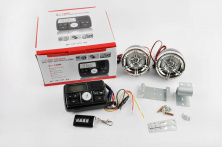 Аудіосистема (3, чорні, сигналізація, МР3/FM/USB/SD, ПДК, РК дисплей) MANLE