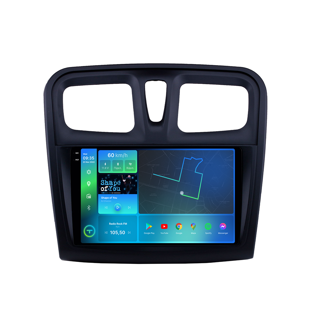 Штатна магнітола Torssen 2K Renault Sandero/Logan 14-19 FL9 4+64Gb 4G Carplay DSP