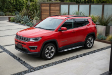 Бокові пороги Sunrise (2 шт., Алюміній) Jeep Compass 2016- рр.