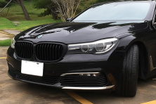 Ніздрі 1 Bar (2016-2019, чорний матовий) BMW 7 серія G11/G12 2015-2022 рр.