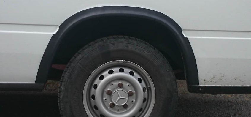 Накладки на арки (6 шт, чорні) для Volkswagen LT 1995-2006 рр