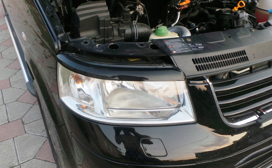 Війки (2 шт., чорні) Чорний мат для Volkswagen T5 Caravelle 2004-2010 рр