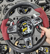 Кермо (2008-2012, Карбон + червоний) Porsche 911 (997) 2004-2012 рр.