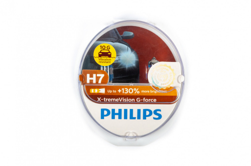 Лампа головного світла Philips H7 55W 12972XVG X-treme Vision G-Force +130%