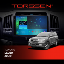 Штатна магнітола Torssen 2K Toyota LC200 2008+ FL10 4+64Gb 4G Carplay DSP