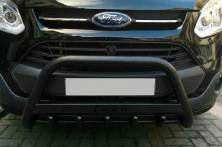 Кенгурятник WT004 Black (нерж) Ford Custom 2013-2022 рр.