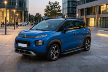 Бокові пороги Maya Blue (2 шт., Алюміній) Citroen C-3 Aircross 2017-2024 рр.