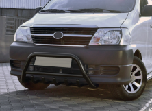 Кенгурятник WT003 Black (нерж) Toyota HiAce