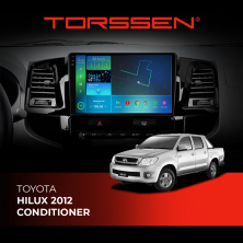 Штатна магнітола Torssen 2K Toyota Hilux 12 Conditioner FL9 4+64Gb 4G Carplay DSP