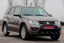 Кенгурятник ST-WT-15 Black (нерж.) Suzuki Grand Vitara 2005-2017 рр.