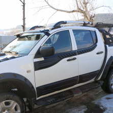 Верхні молдинги дверей (4 шт, ABS) Mitsubishi L200 2006-2015 рр.