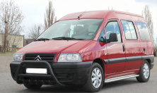 Кенгурятник WT003 Black (нерж) Citroen Jumpy 1996-2007 рр.